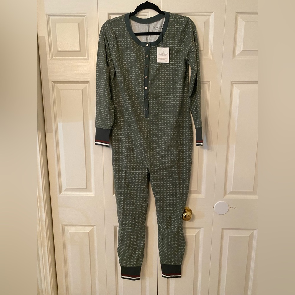 Hearth&Hand - Cotton Winter Onesie - Army Green